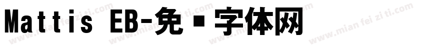 Mattis EB字体转换
